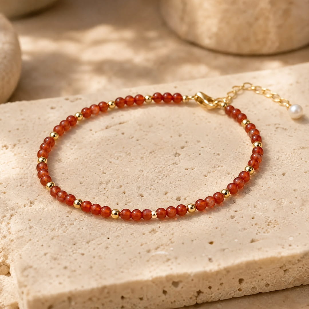 "Birth Month" Bracelet in Natural Stone