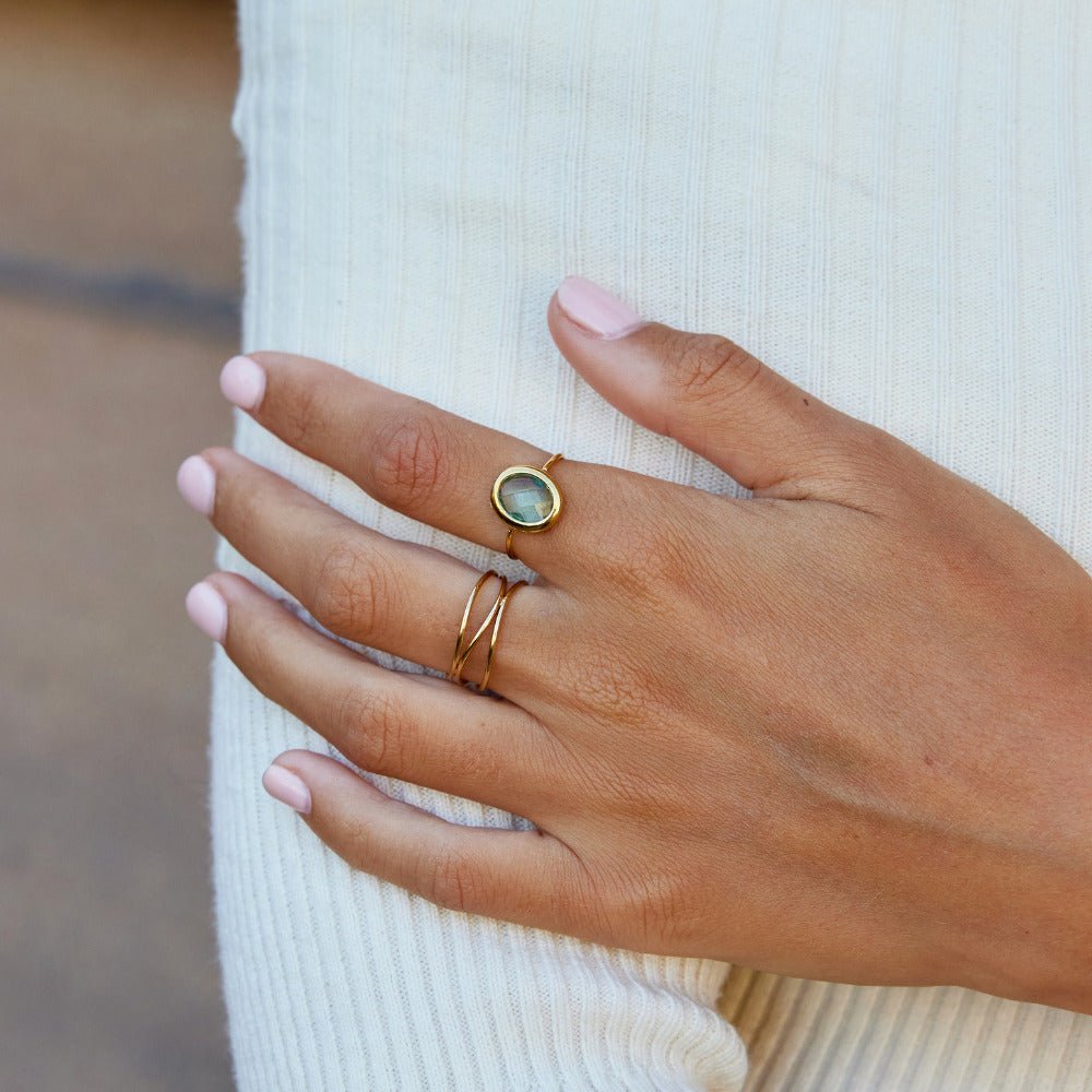 Azzurra Crystal Ring