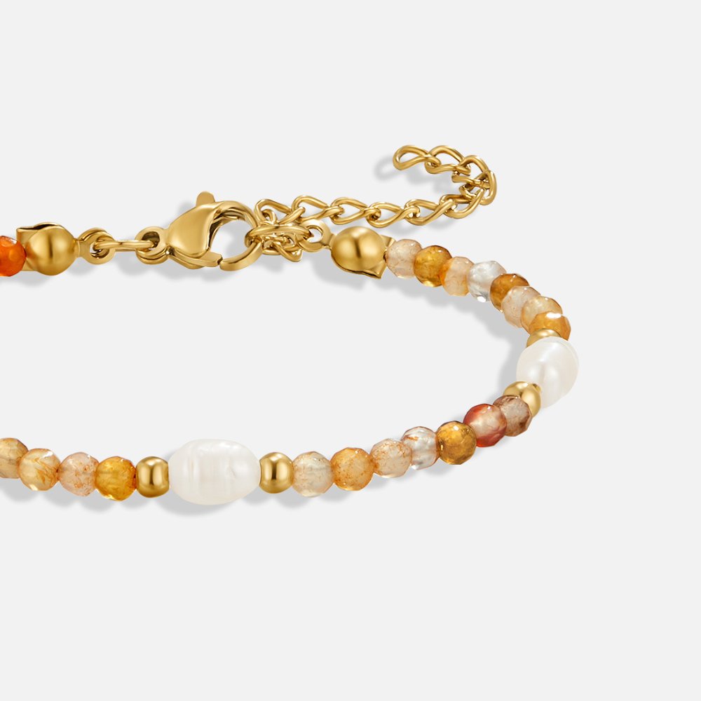 Agata Bead Bracelet
