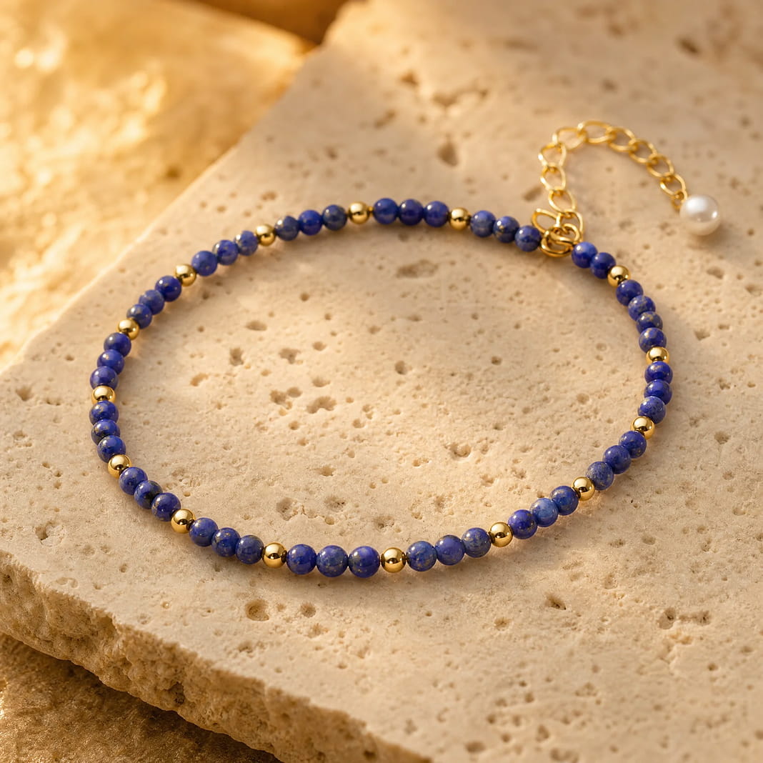 "Birth Month" Bracelet in Natural Stone