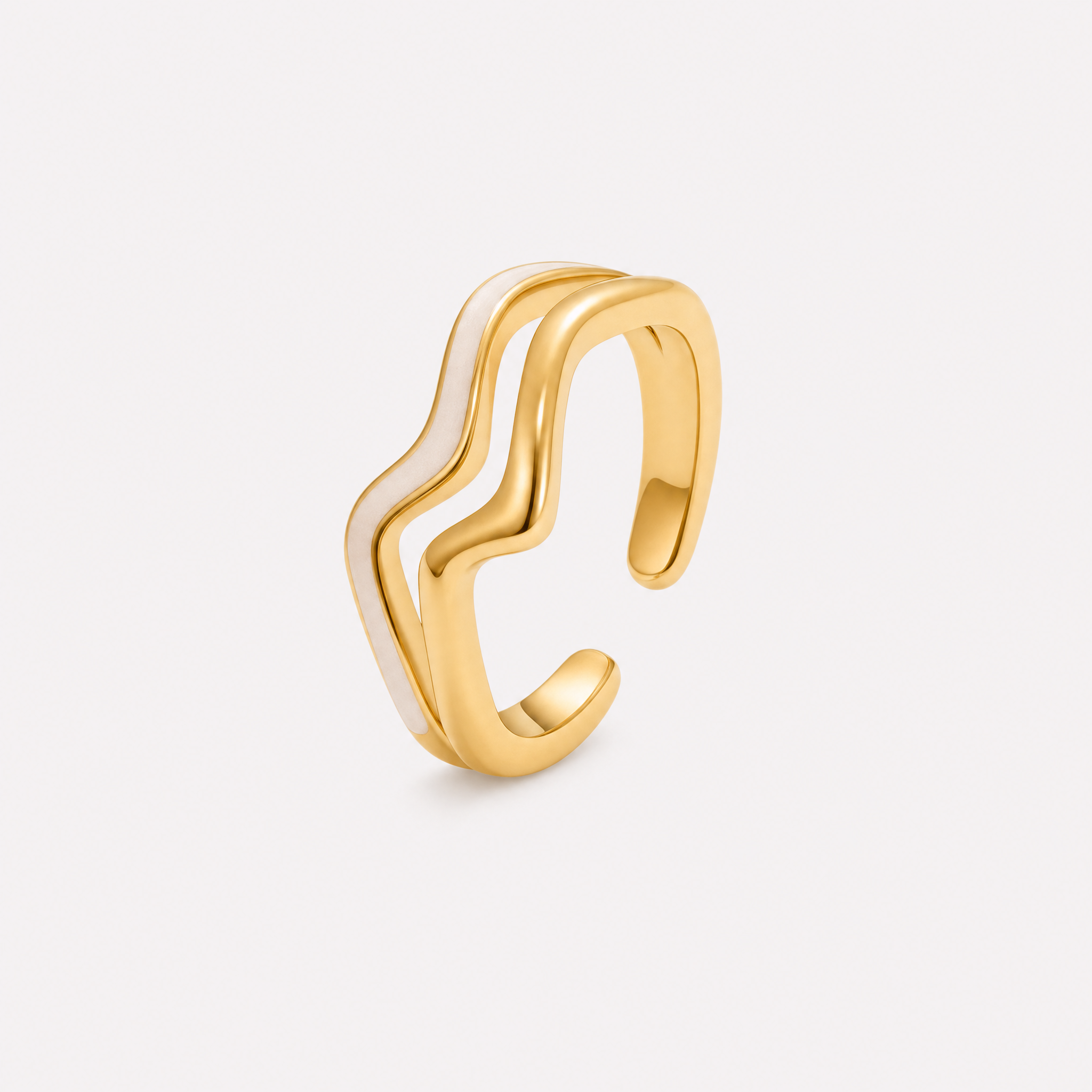 Delfina Double Wave Ring