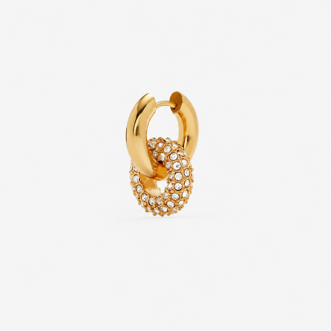 PavΓ© Link Earrings