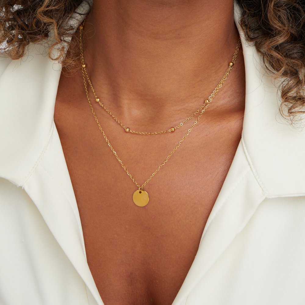 Serena Disc Necklace