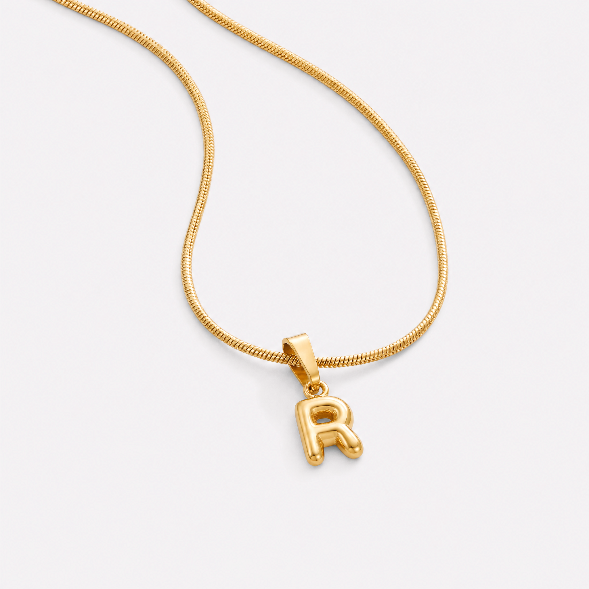 Bettina Bubble Initial Necklace