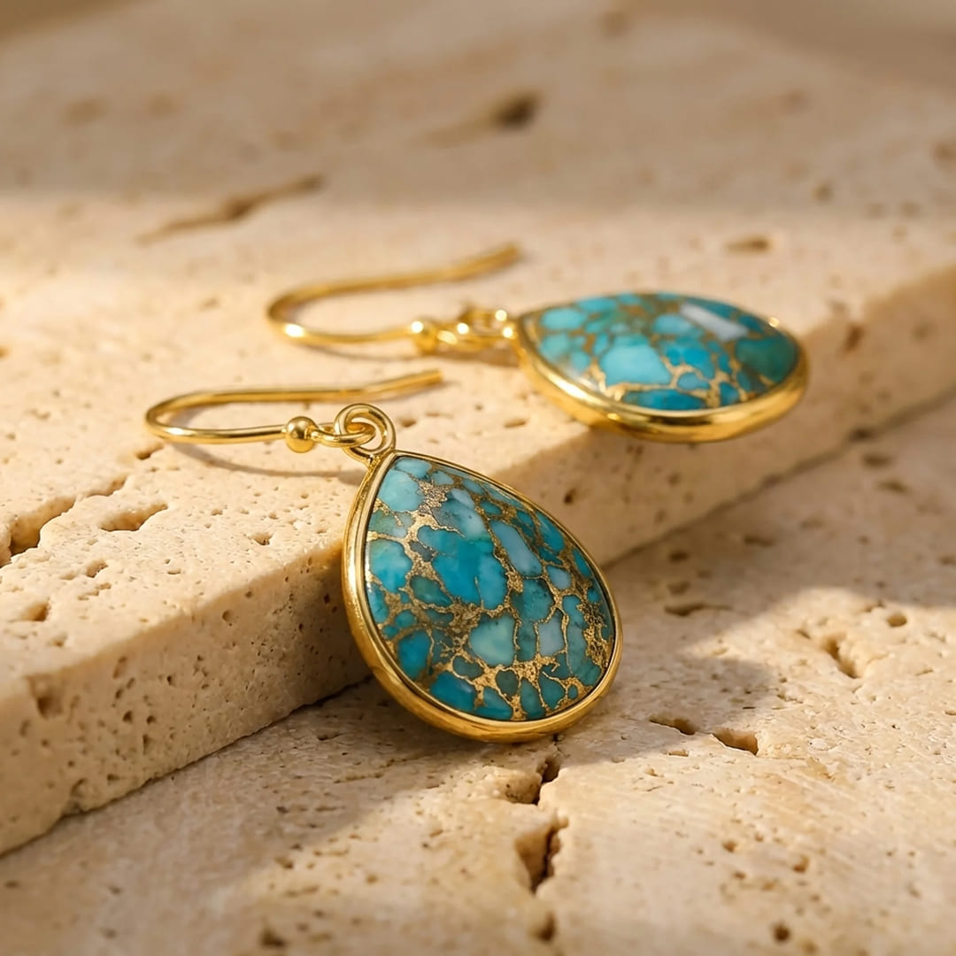 "Azure Sparkle" Earrings