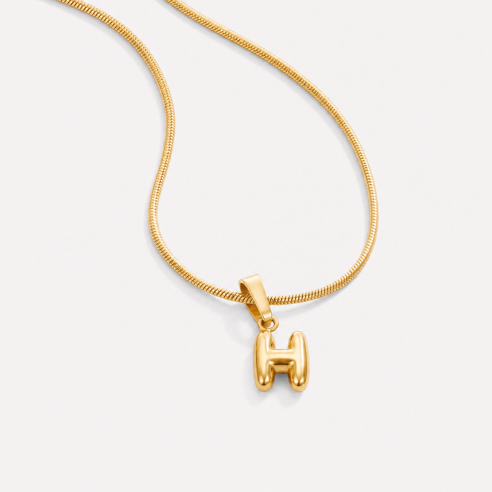 Bettina Bubble Initial Necklace