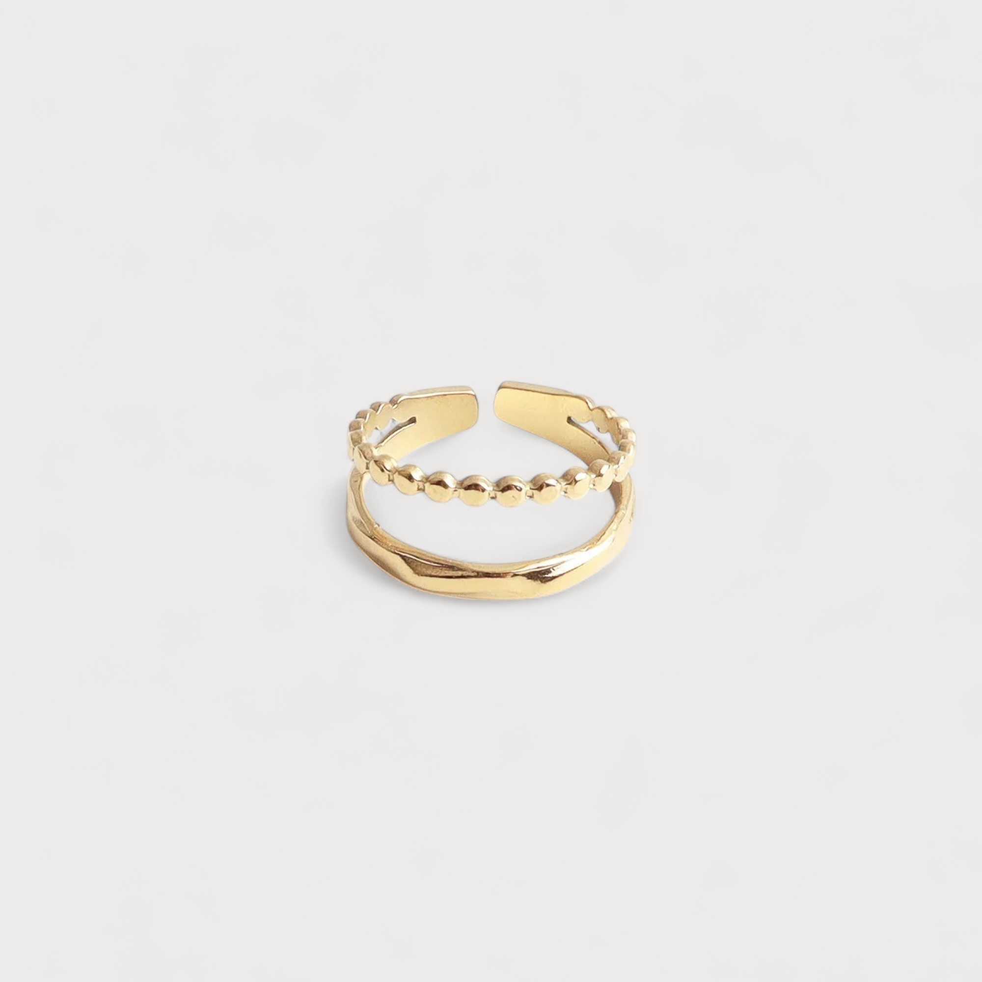 Bead and Twist Ring