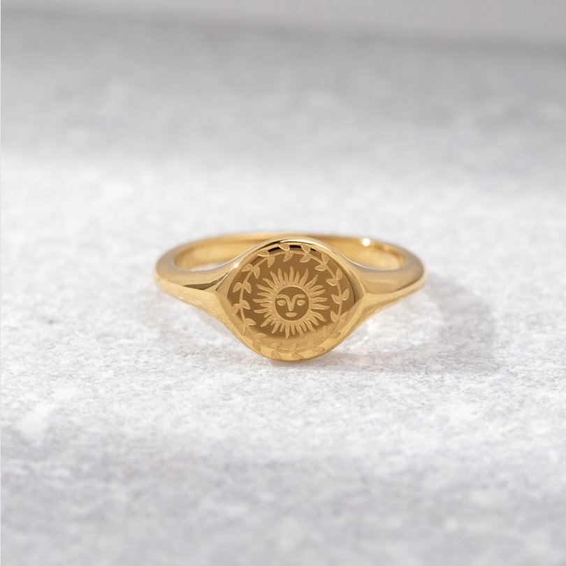 Domenica Sun Signet Ring