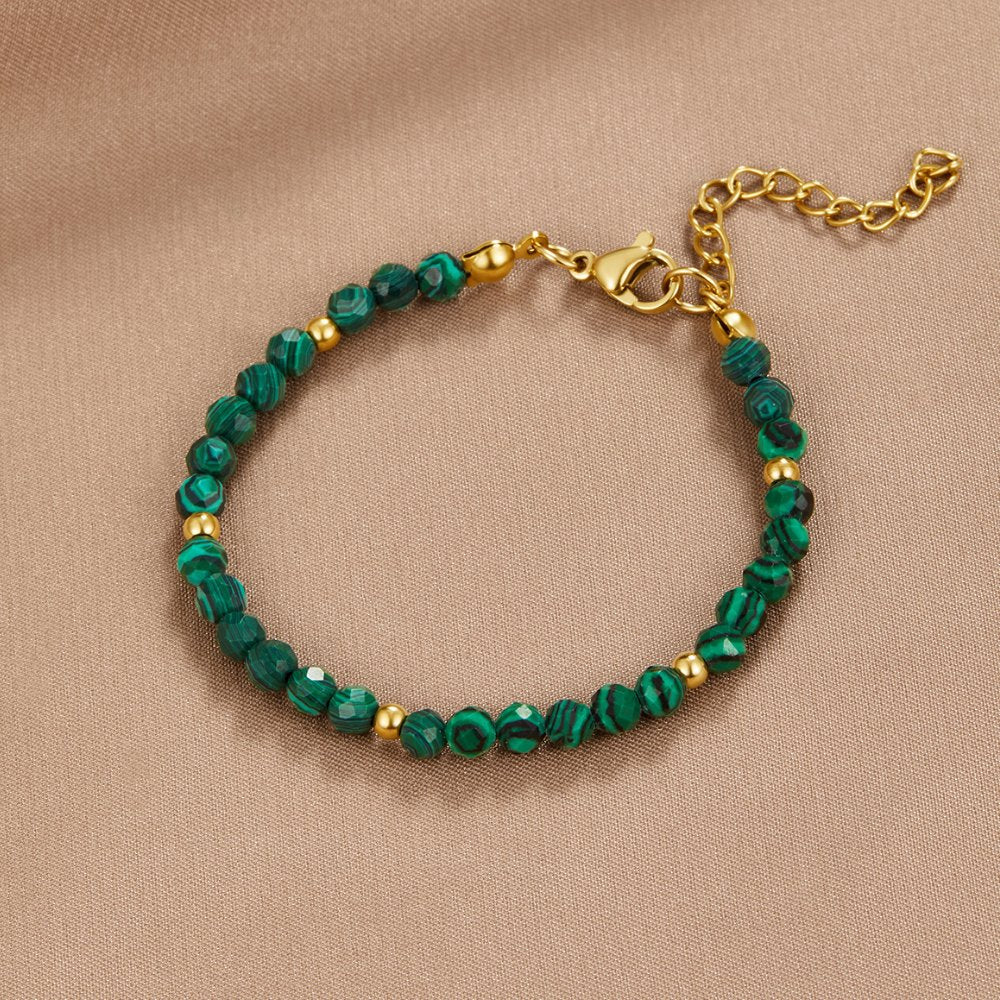 Ilenia Green Bead Bracelet