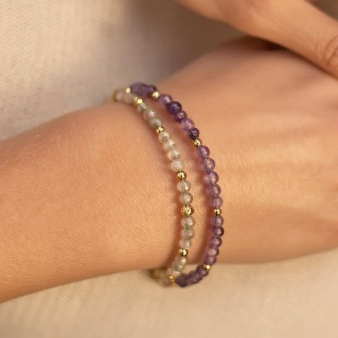 "Birth Month" Bracelet in Natural Stone