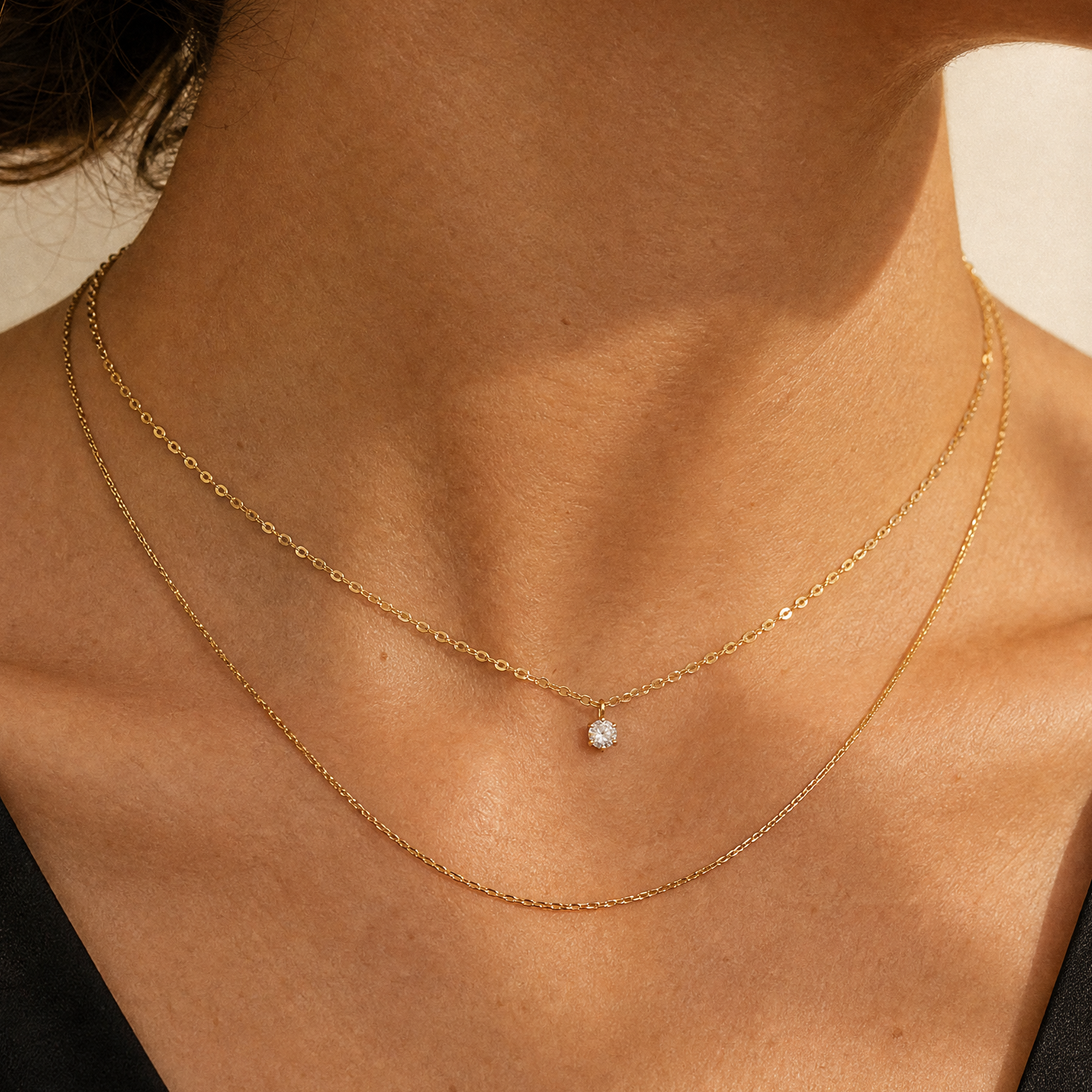 Michela Layered Crystal Necklace