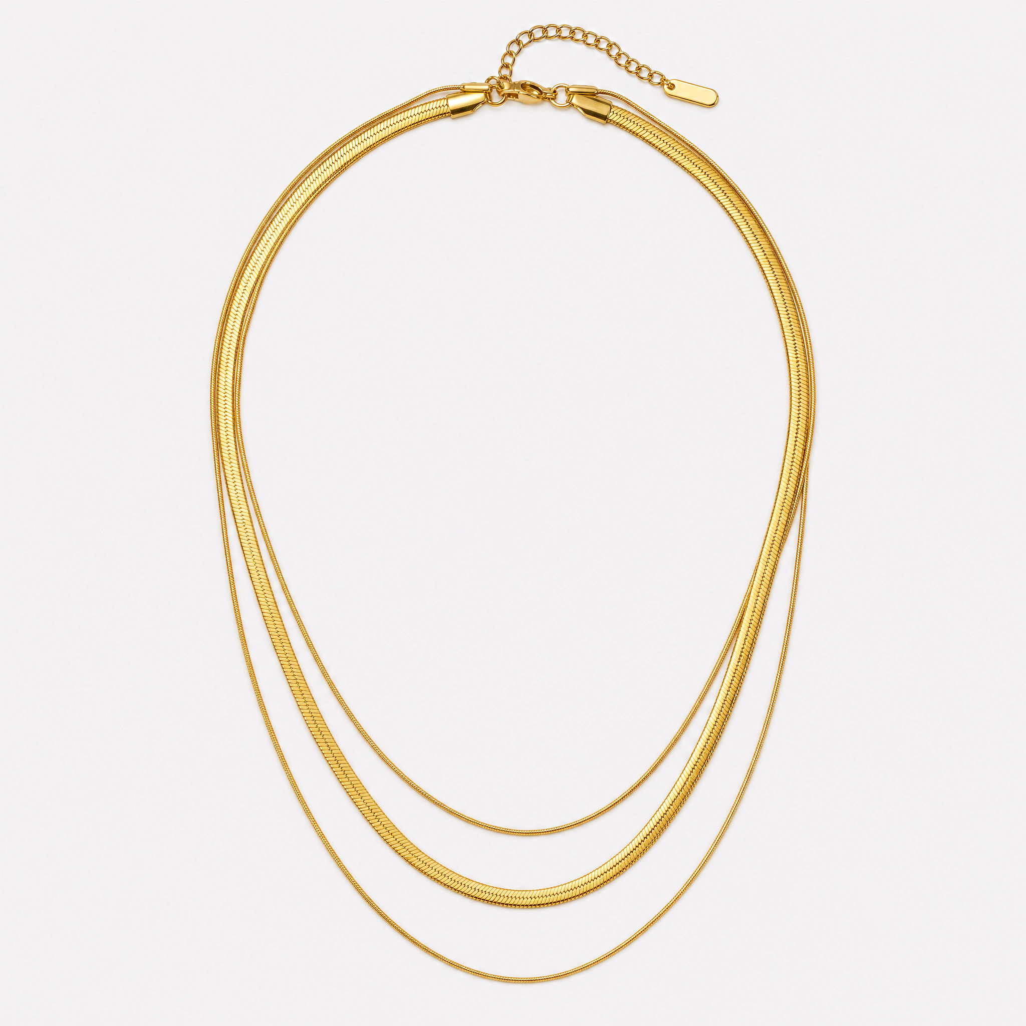 Simona Herringbone Necklace