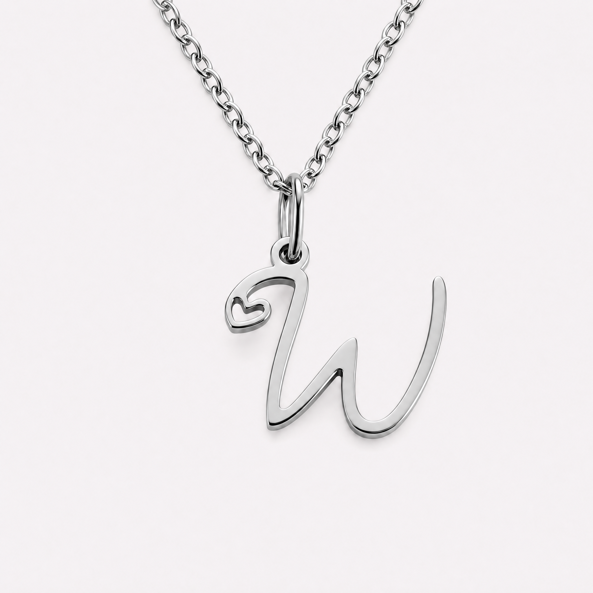 Carina Heart Initial Necklace
