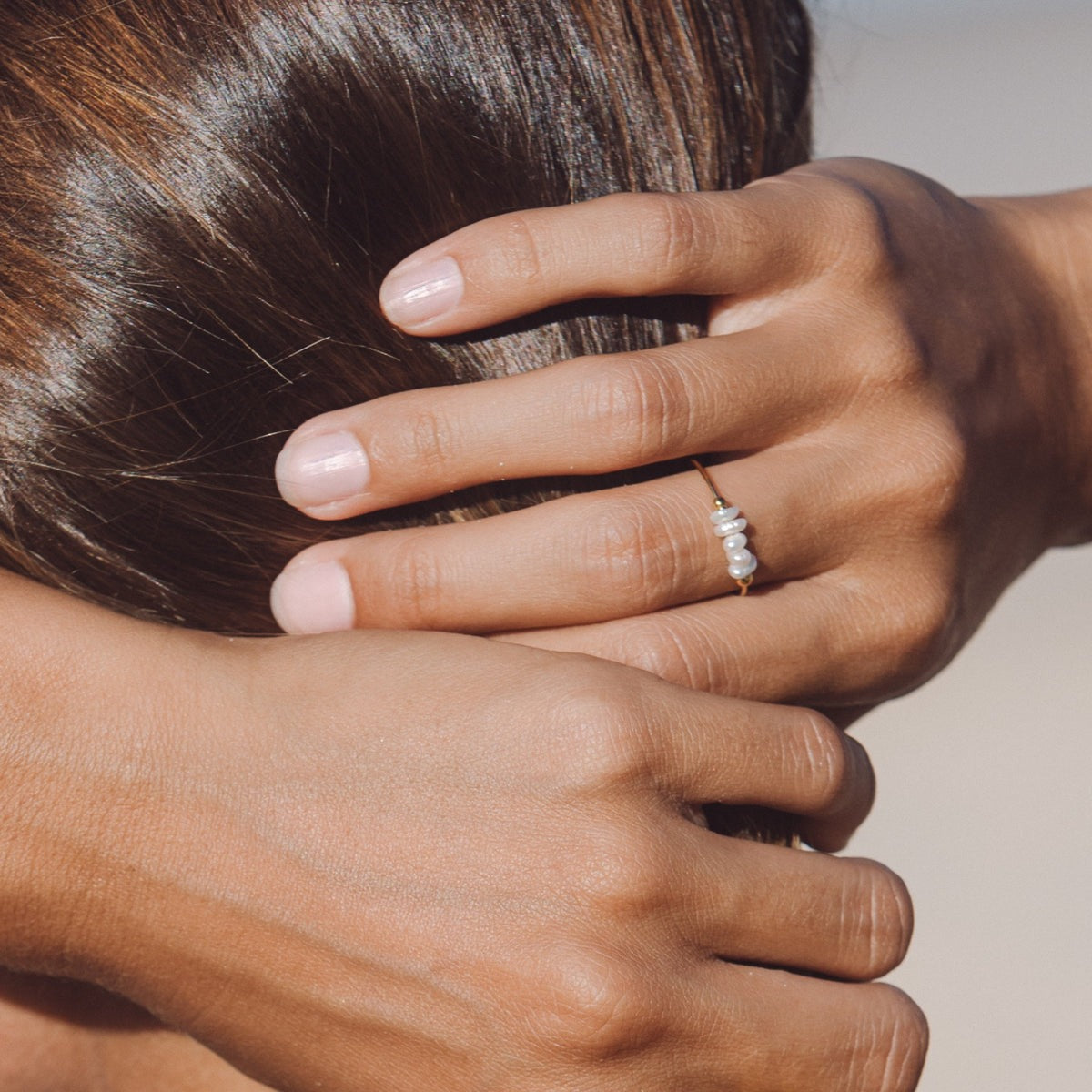 Perlina Pearl Row Ring