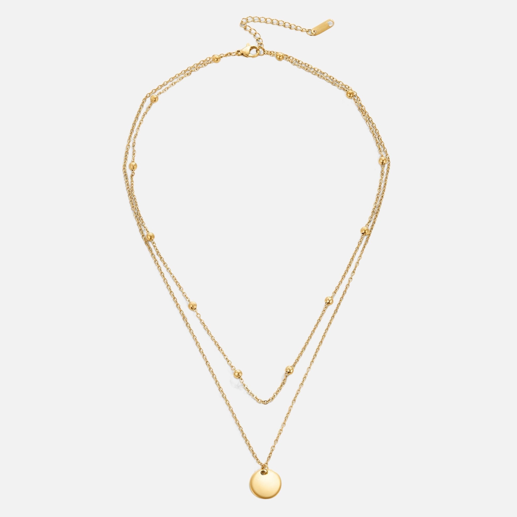 Layered Disc Necklace