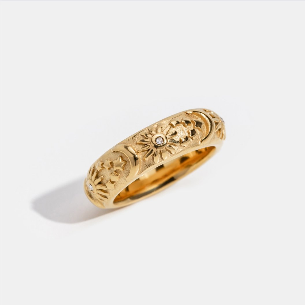 Astra Star Signet Ring