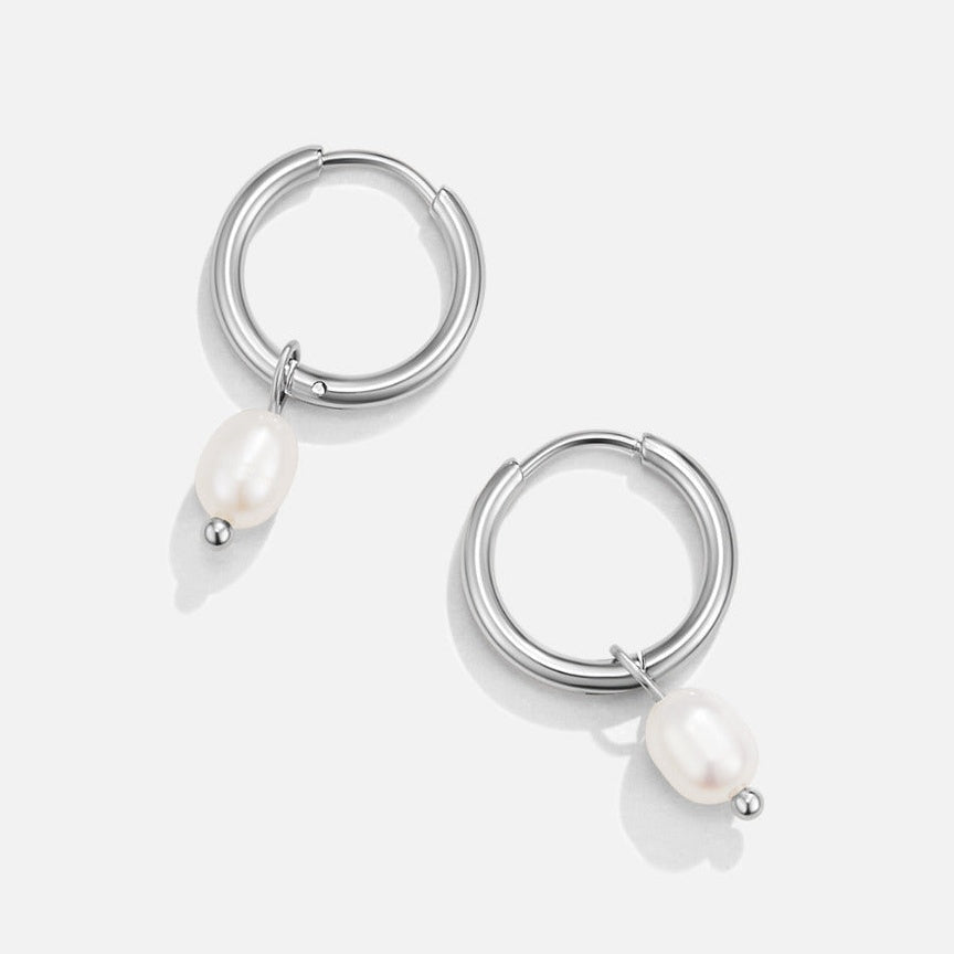 Camilla Pearl Hoops