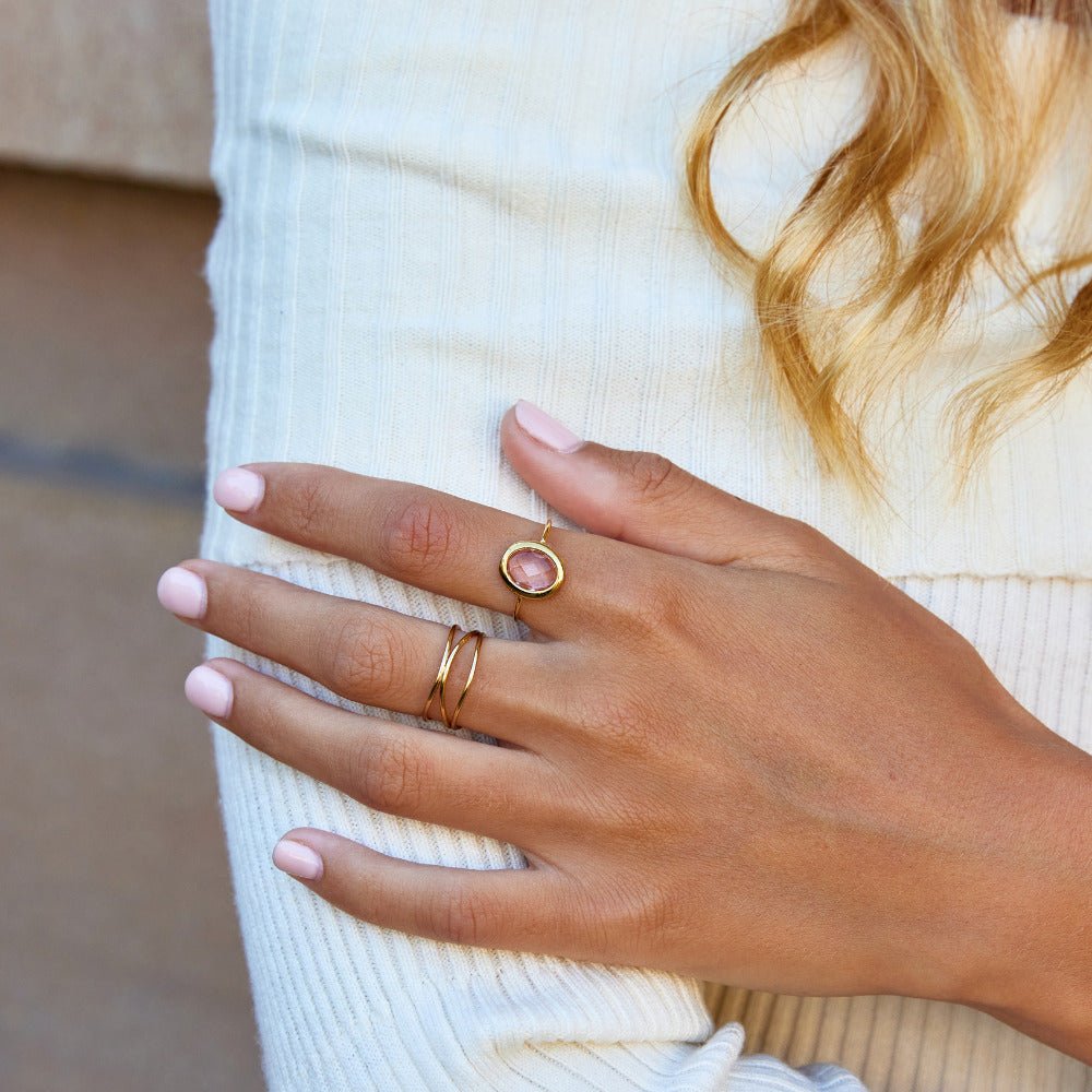 Rosina Rose Crystal Ring