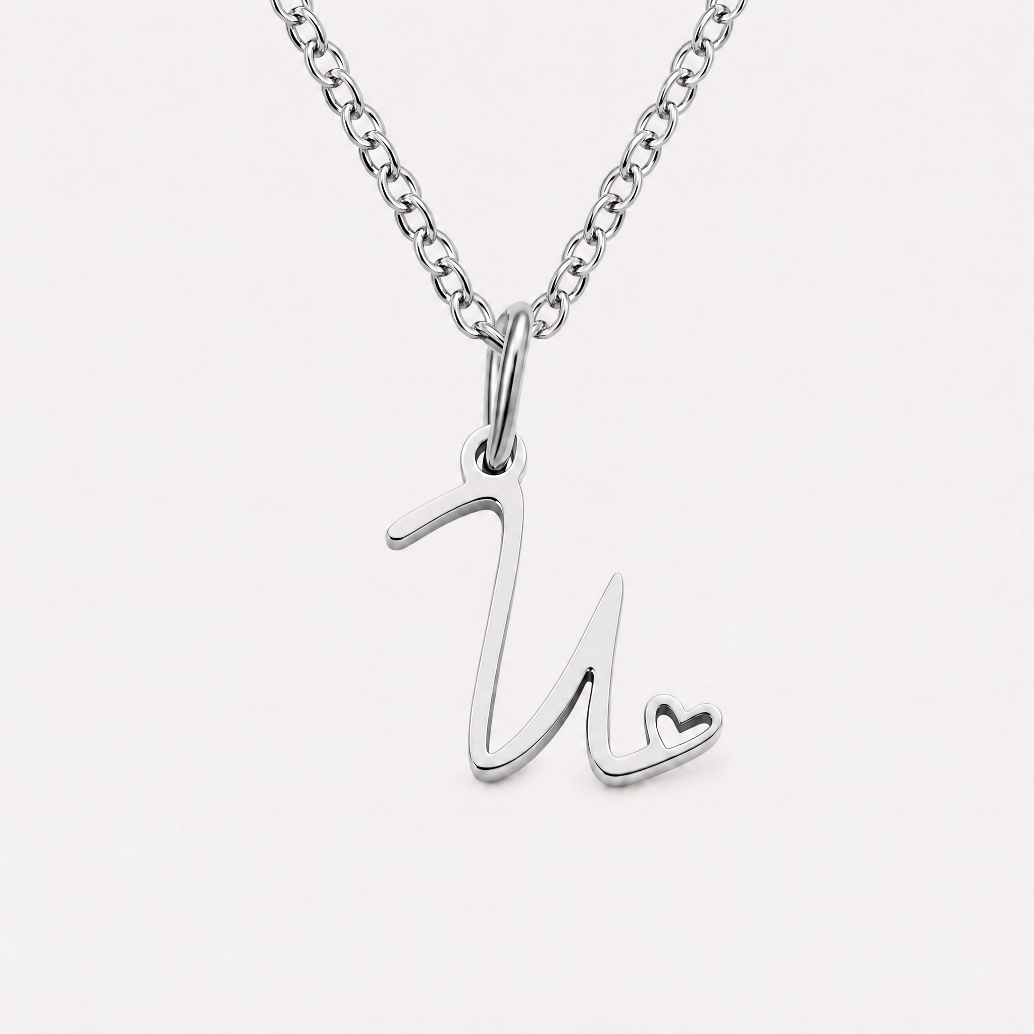 Carina Heart Initial Necklace