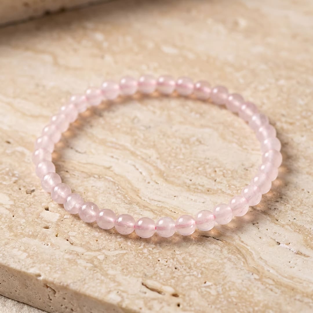 Fine 4 mm Stone Bead Bracelet