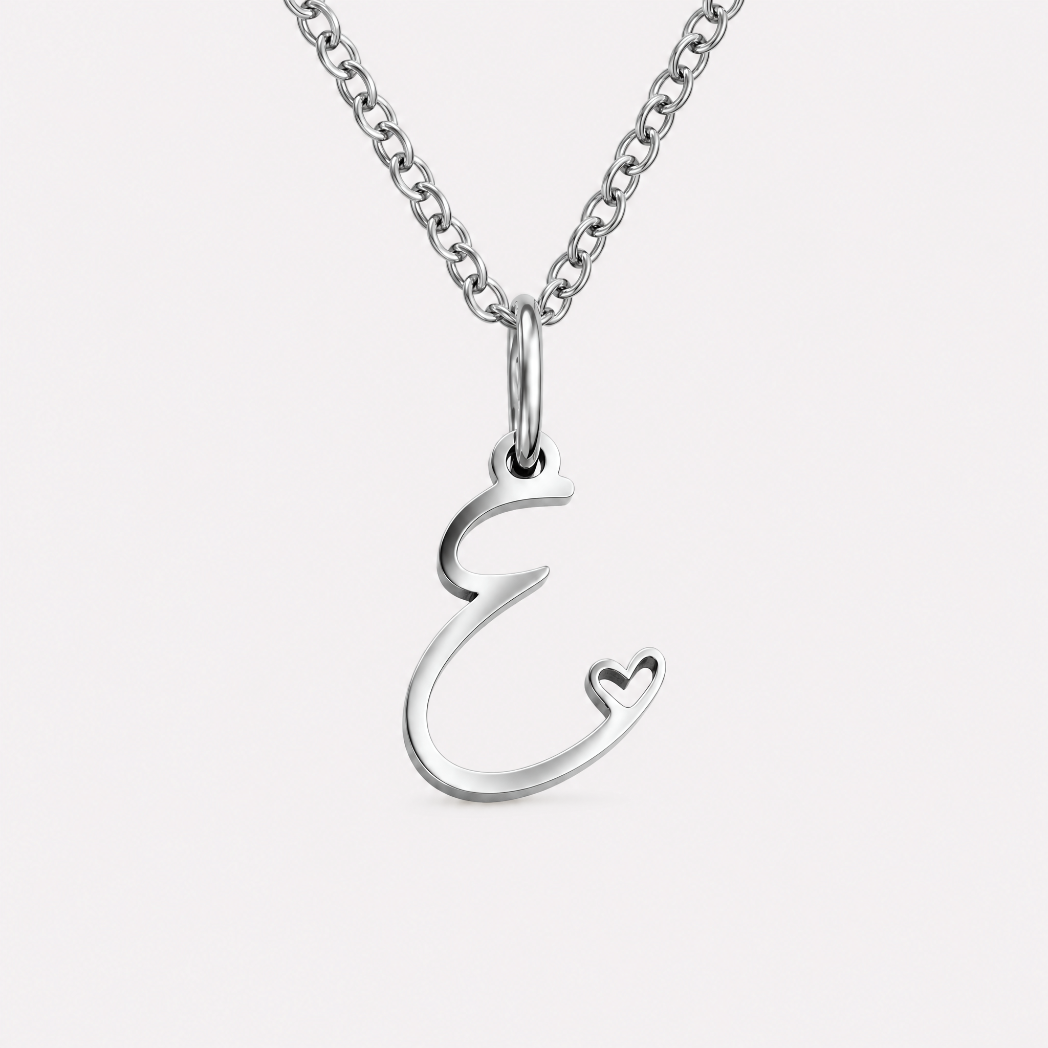 Carina Heart Initial Necklace