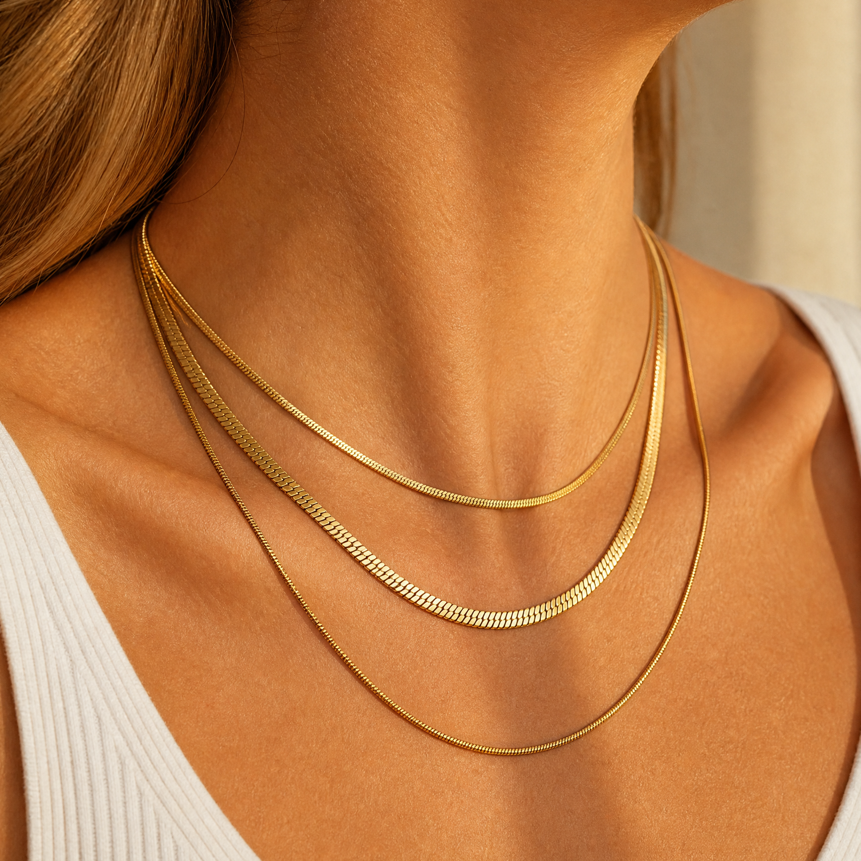 Simona Herringbone Necklace