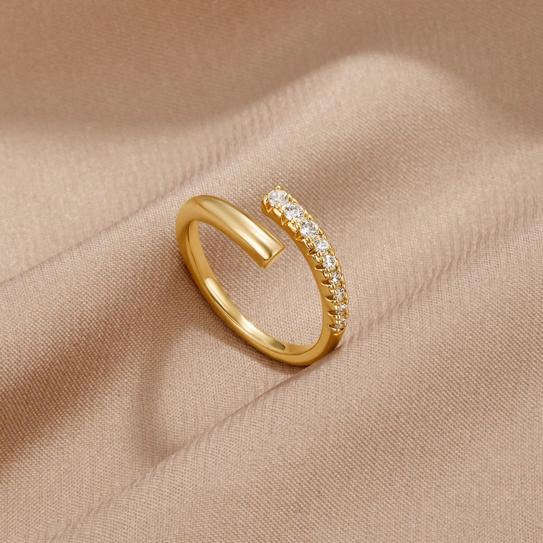 Angelica Crystal Wrap Ring