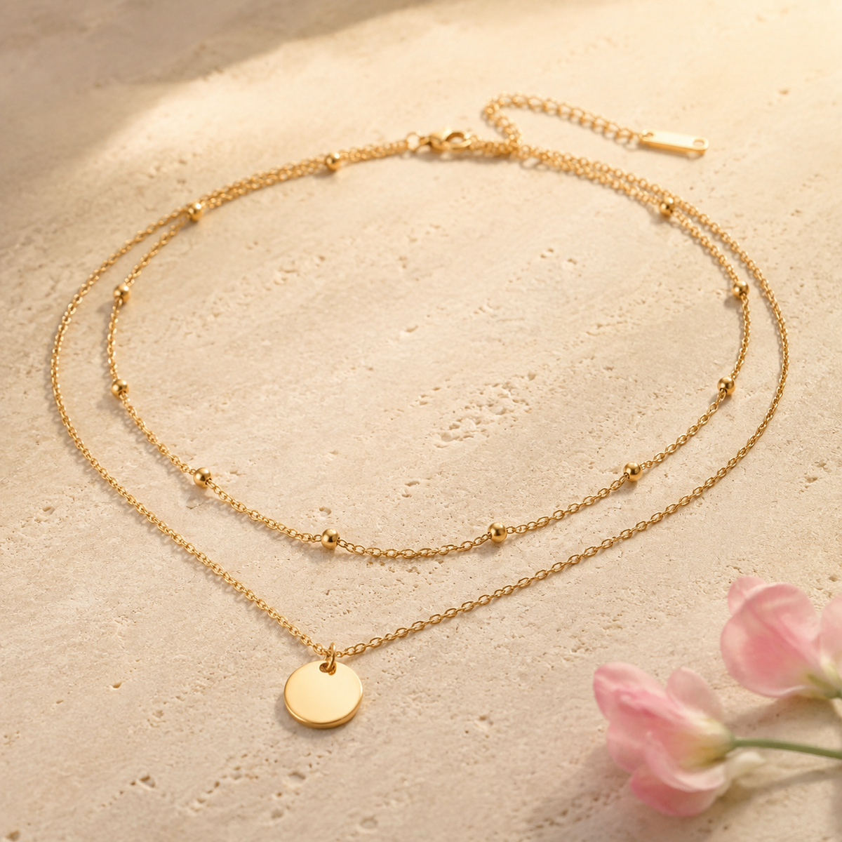 Serena Disc Necklace