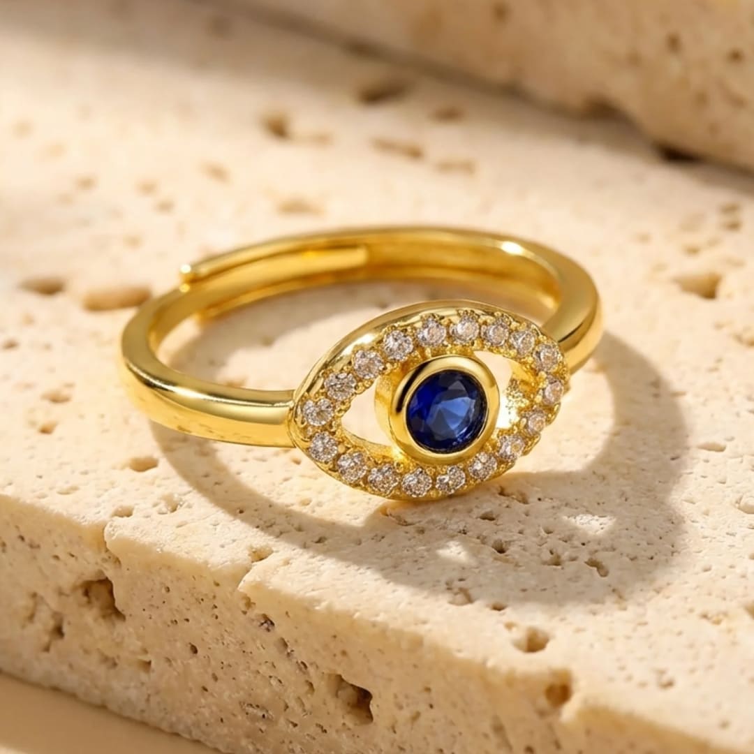 "Blue Eye" Adjustable Ring
