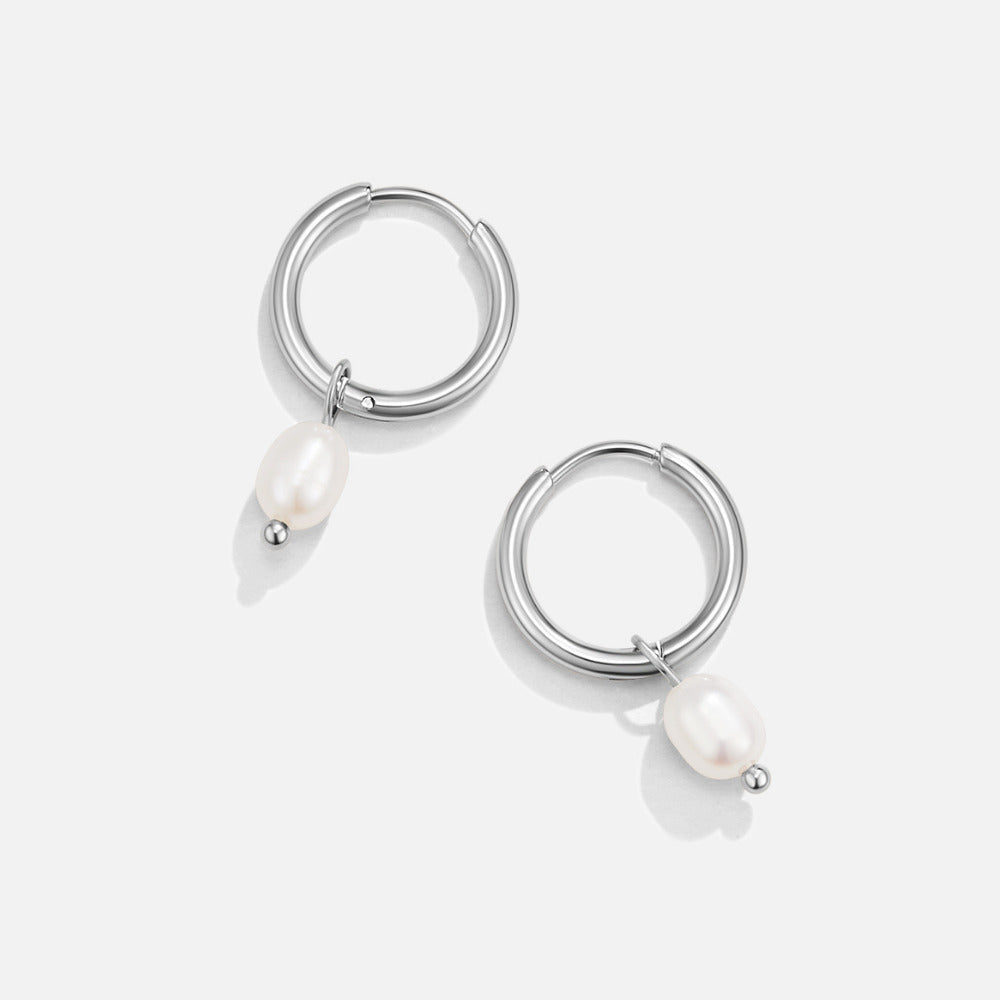 Camilla Pearl Hoops