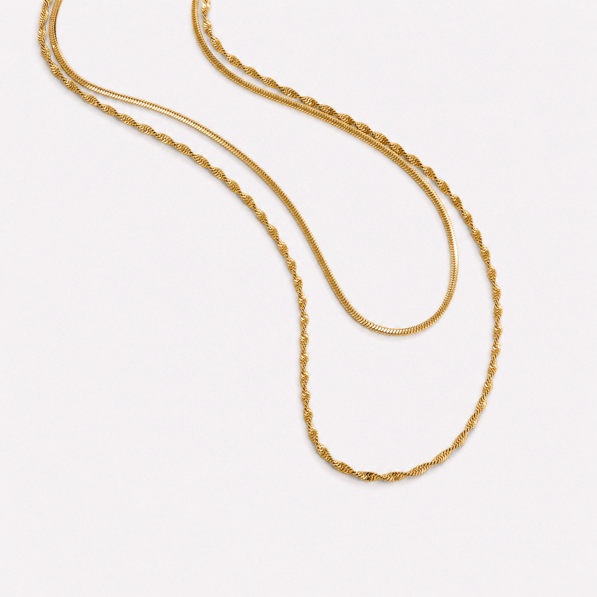 Stefania Double Chain Necklace