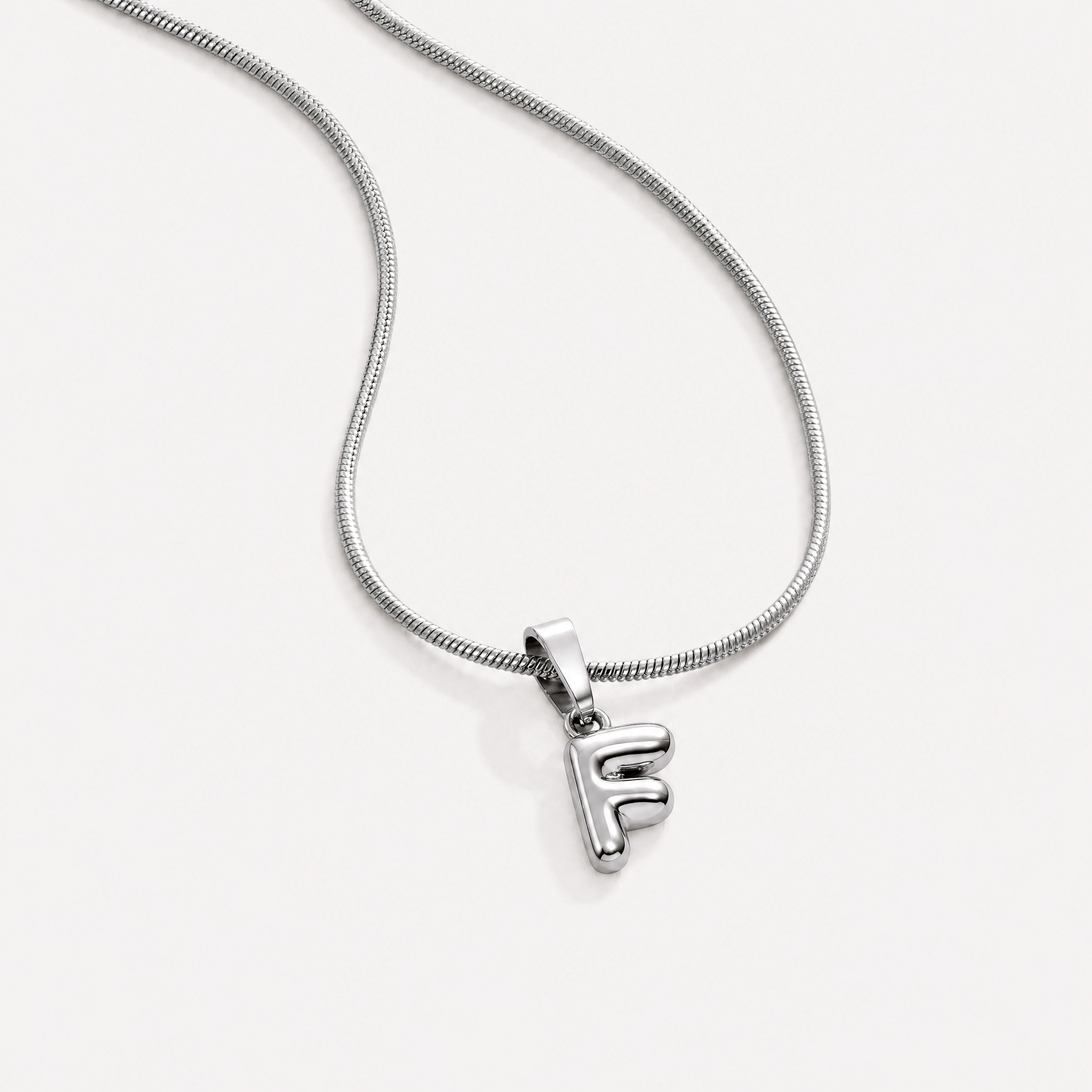 Bettina Bubble Initial Necklace
