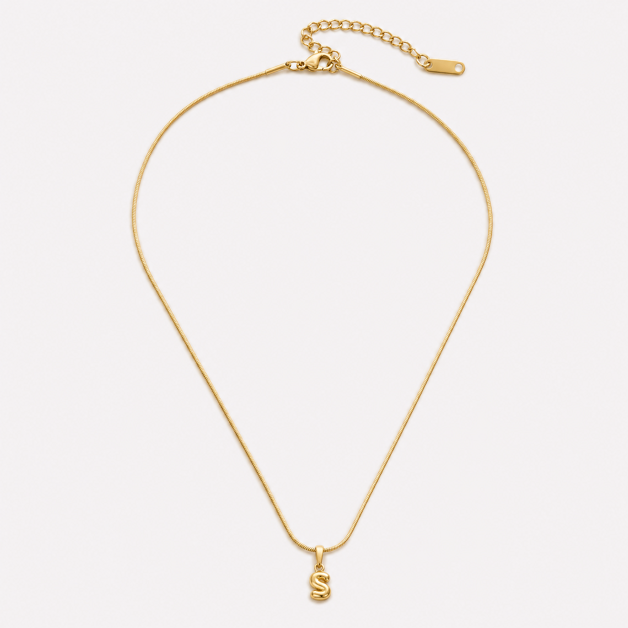 Bettina Bubble Initial Necklace