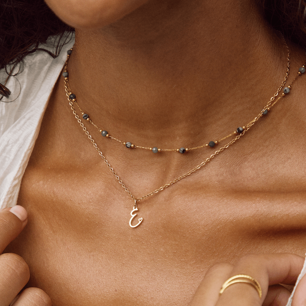 Carina Heart Initial Necklace