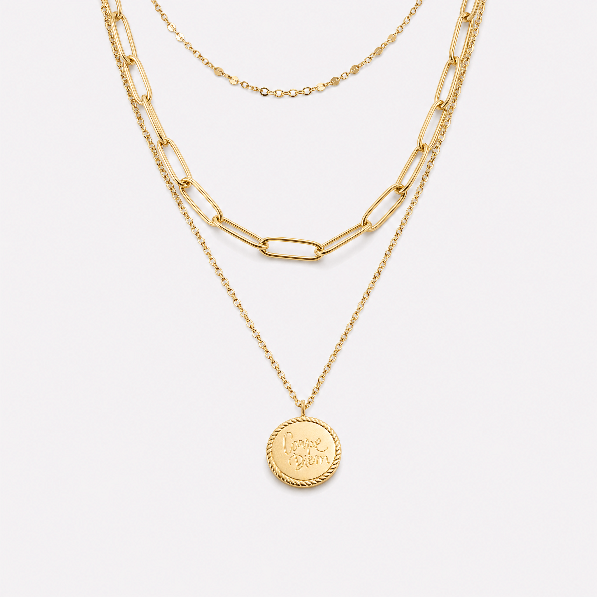 Loredana Layered Coin Necklace