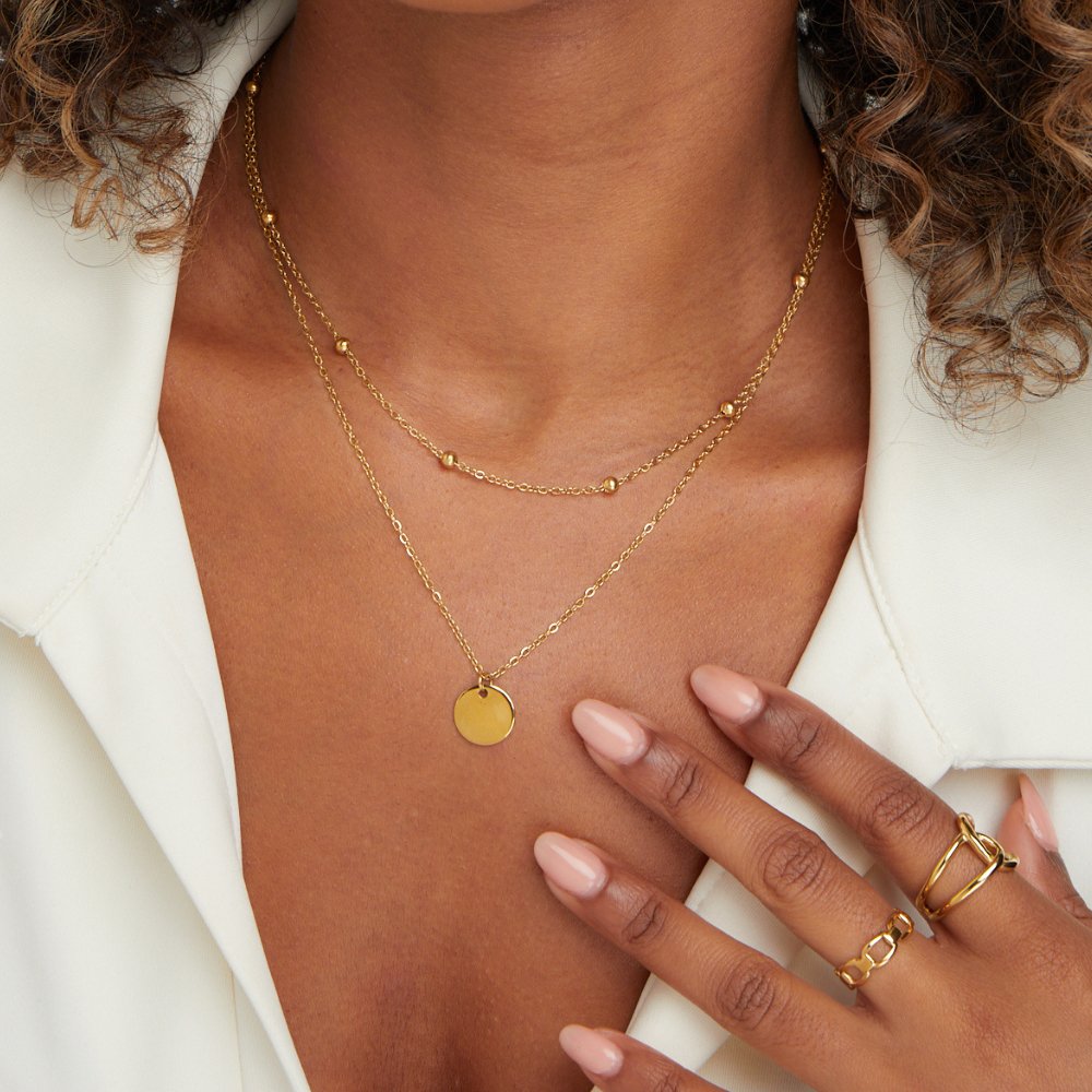 Serena Disc Necklace