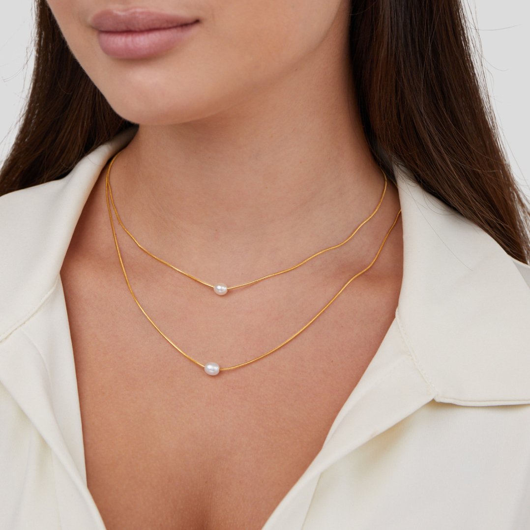 Maddalena Layered Pearl Necklace