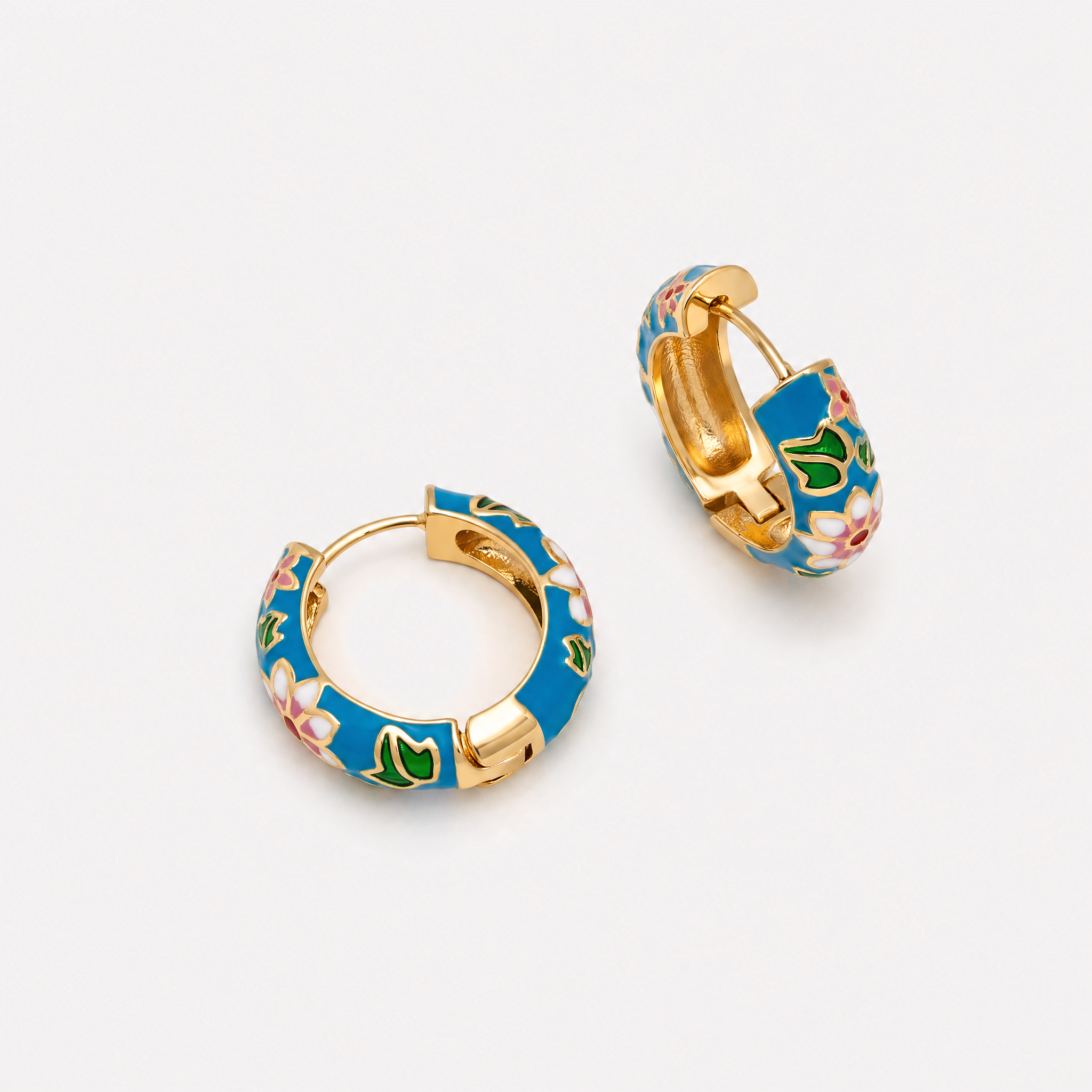 Floriana Flower Hoops