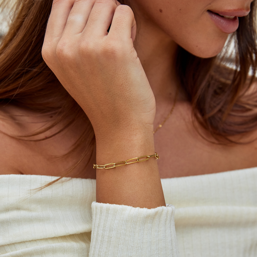 Sara Paperclip Chain Bracelet