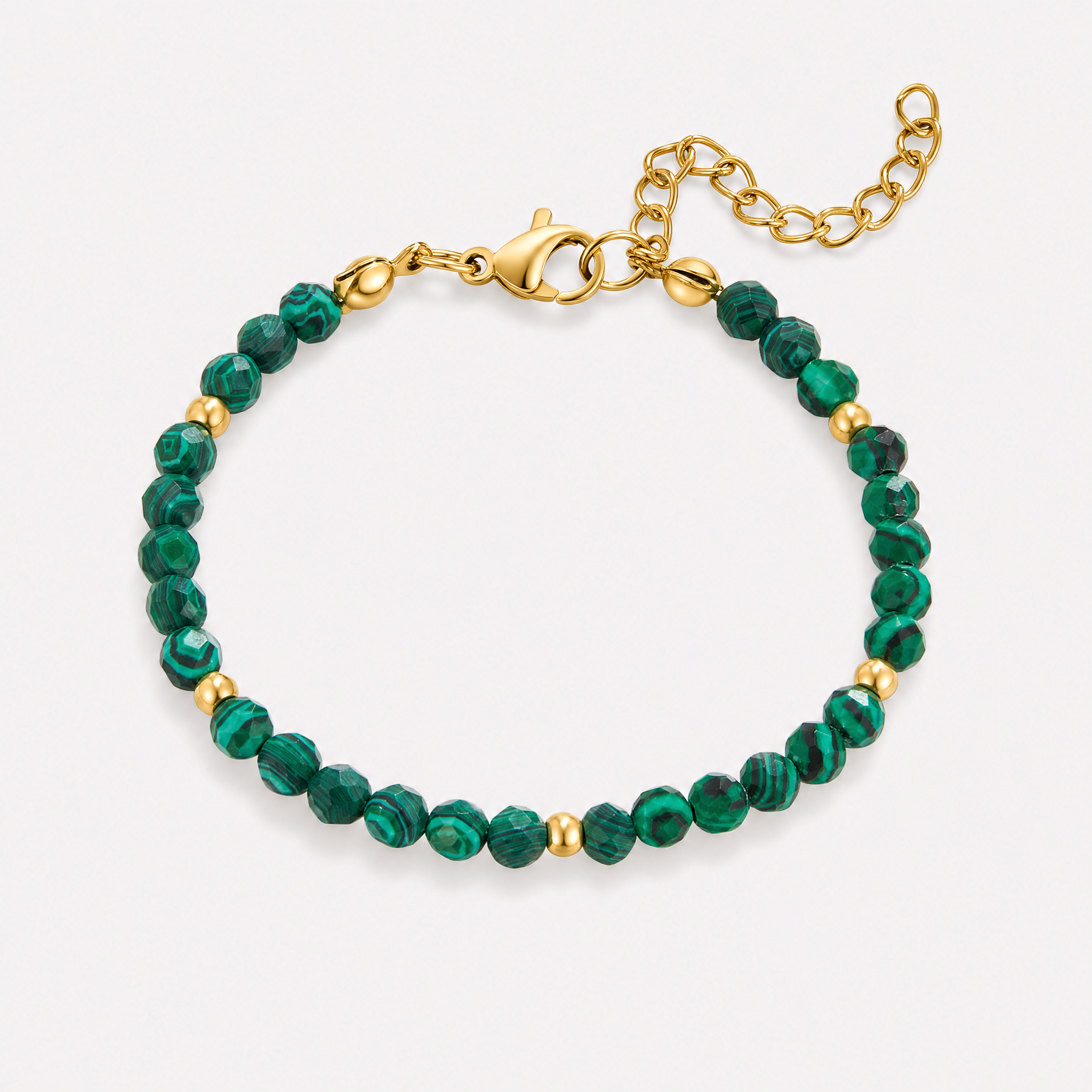 Ilenia Green Bead Bracelet