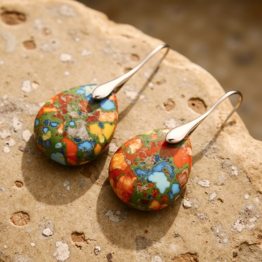 "Harlequin Drops" Earrings
