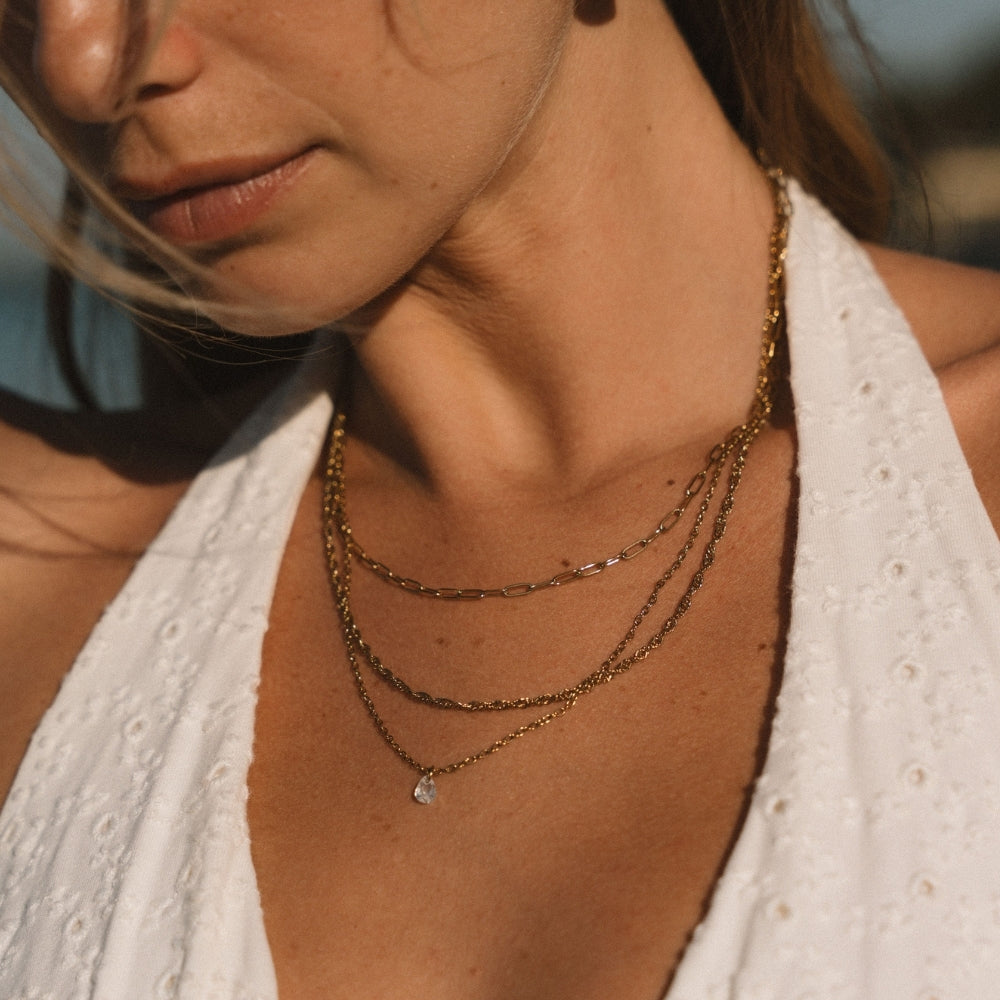 Romana Triple Chain Necklace