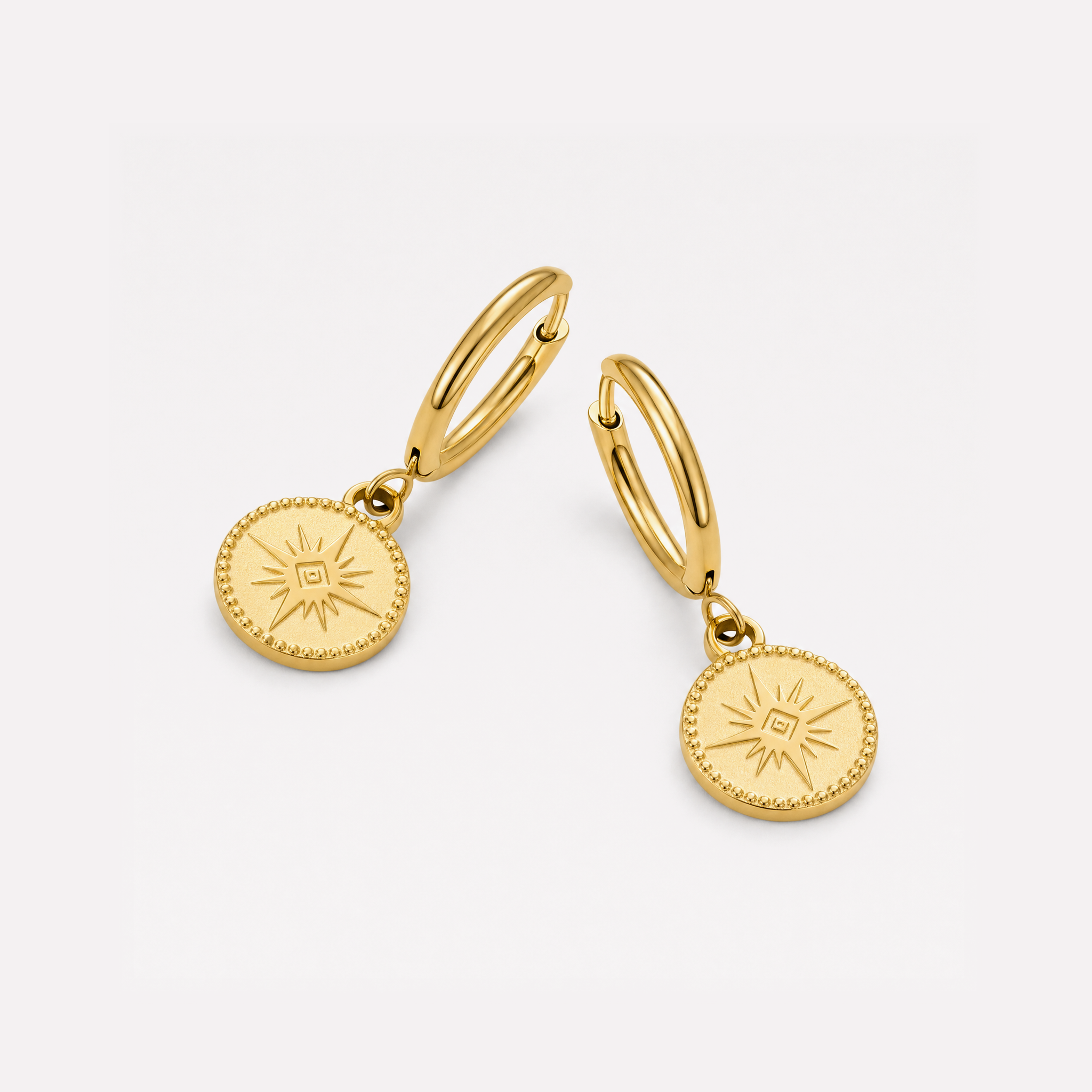 Siria Star Coin Earrings