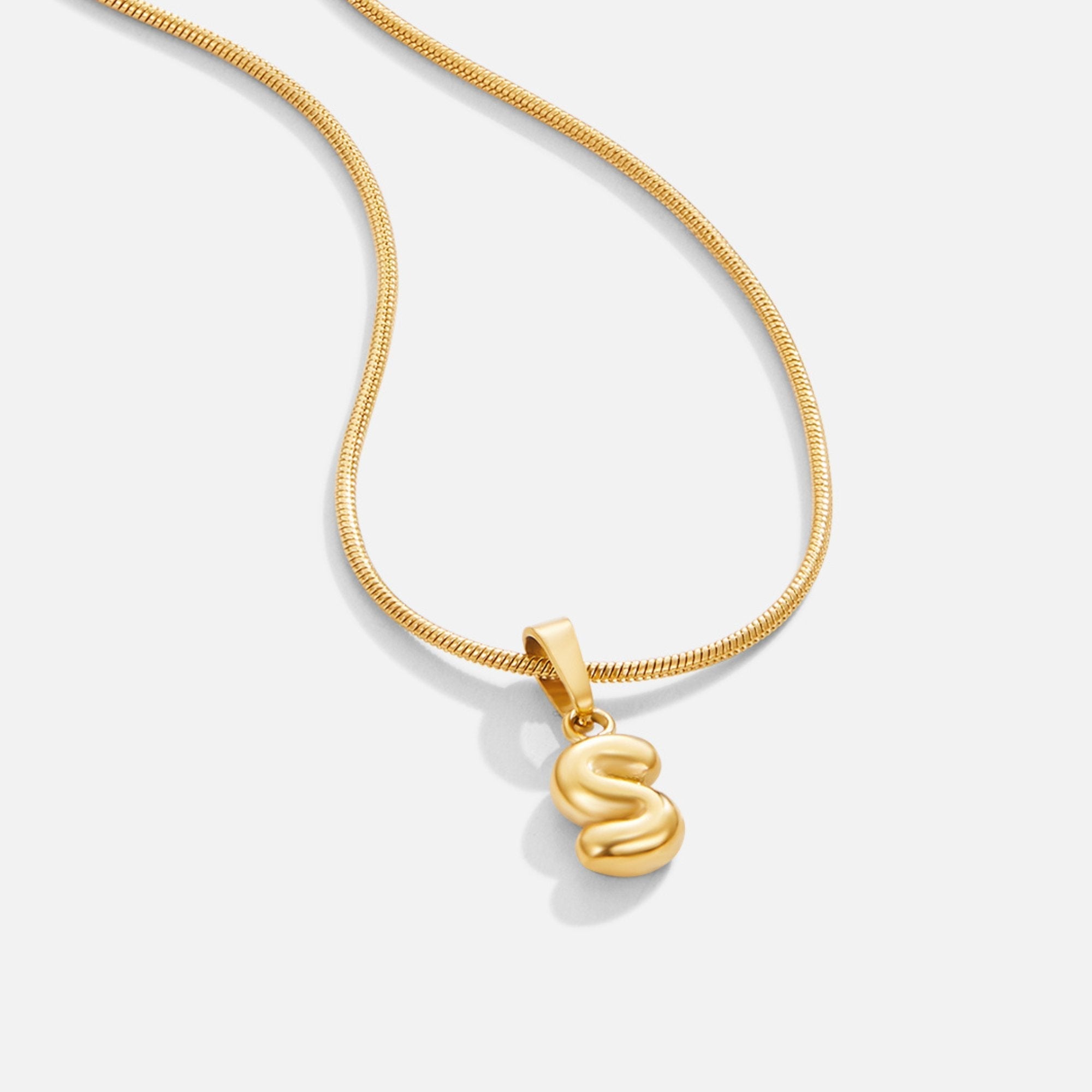 Bettina Bubble Initial Necklace