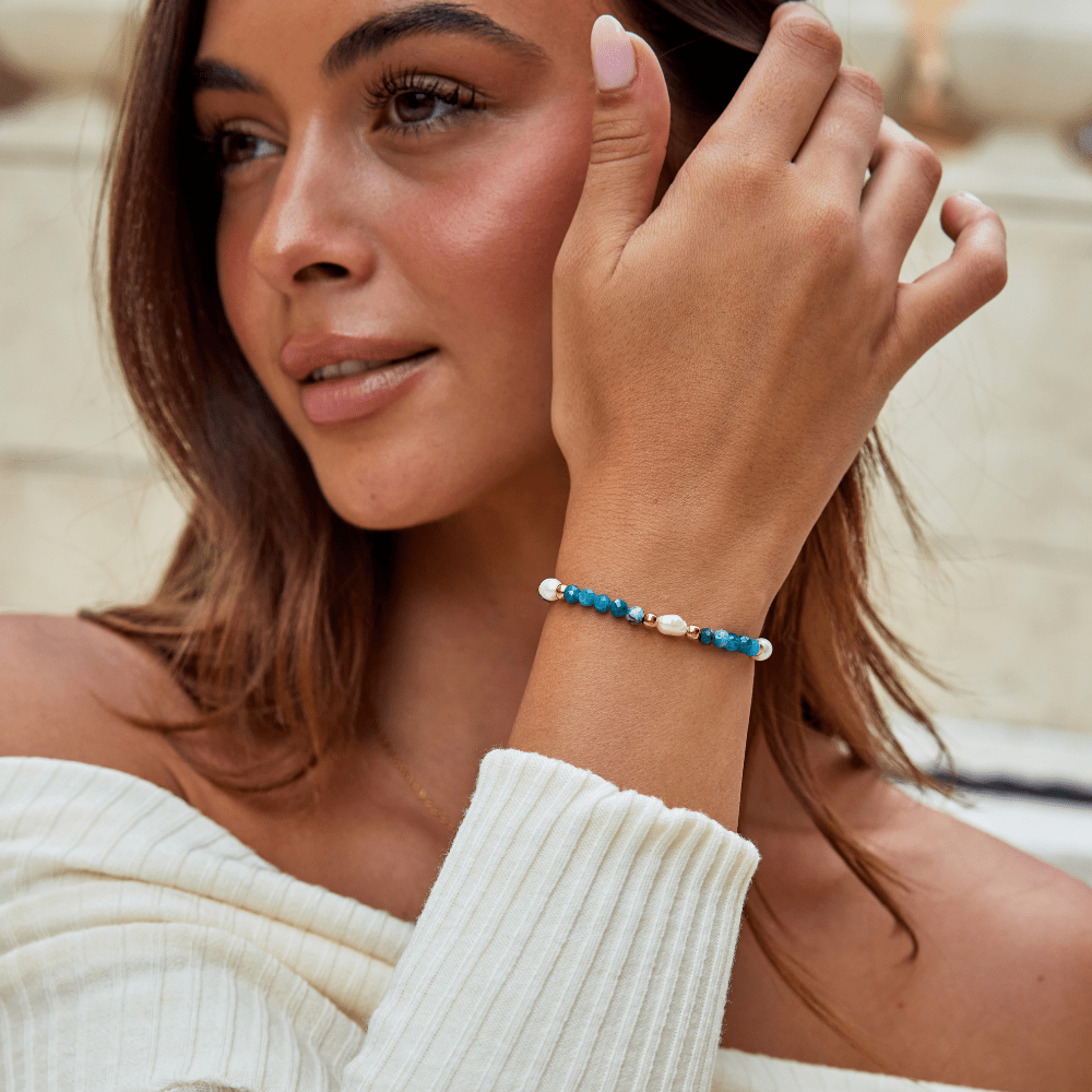 Rina Turquoise Bead Bracelet