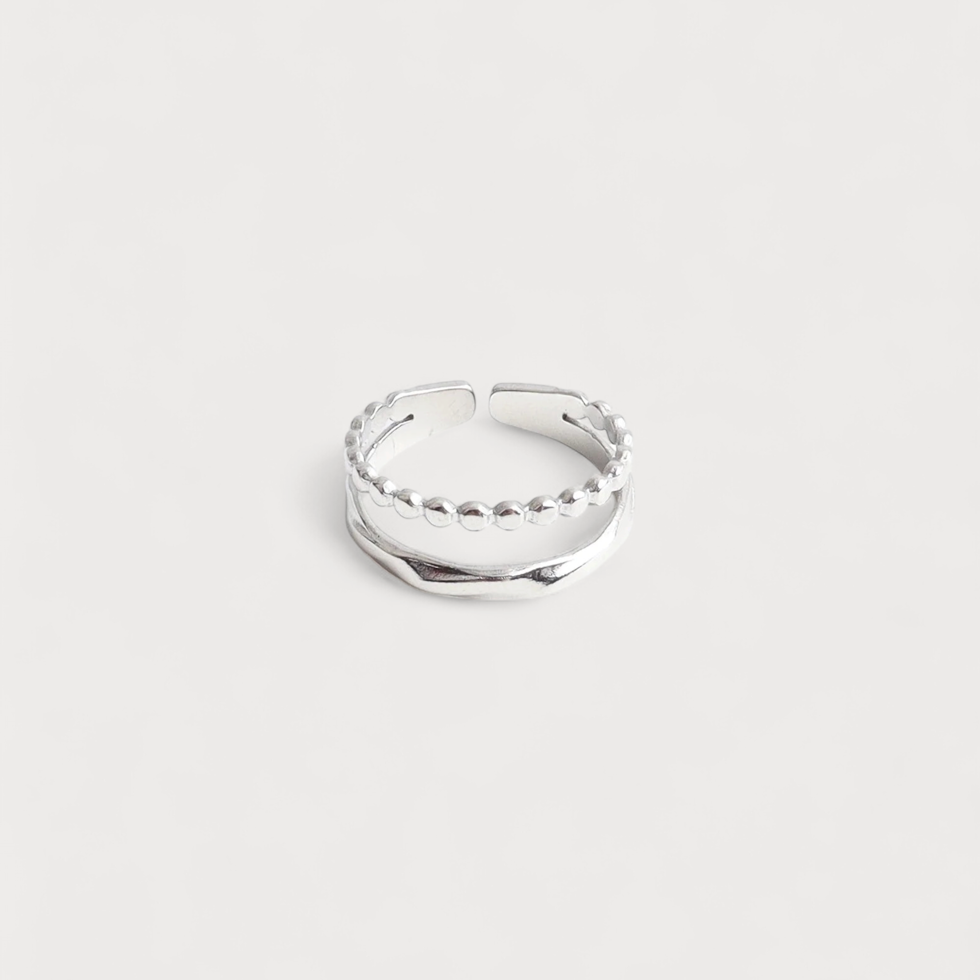 Bead and Twist Ring