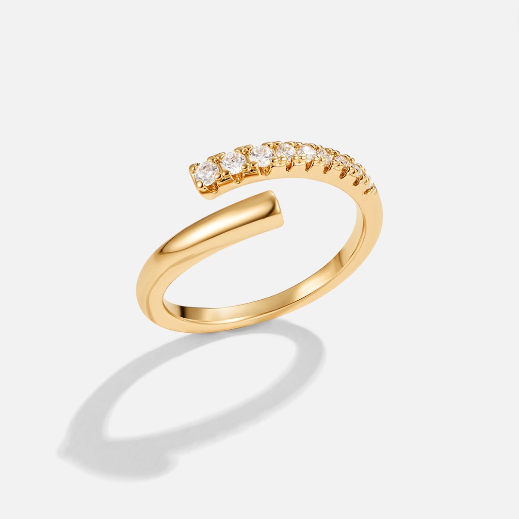 Angelica Crystal Wrap Ring