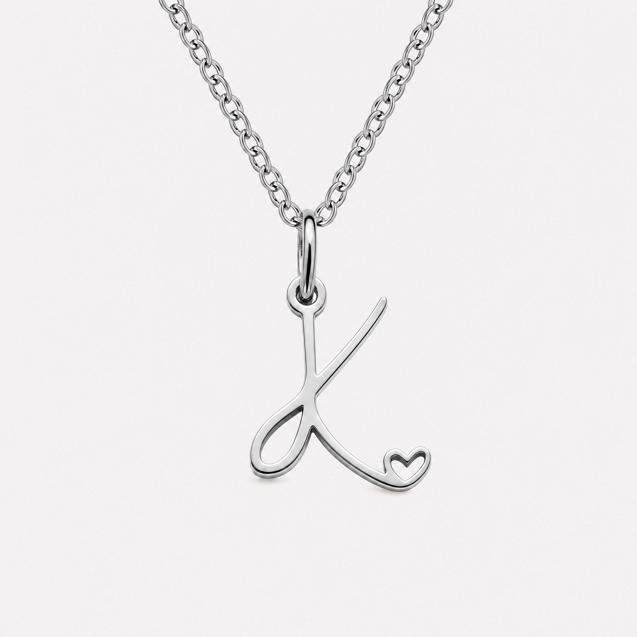 Carina Heart Initial Necklace