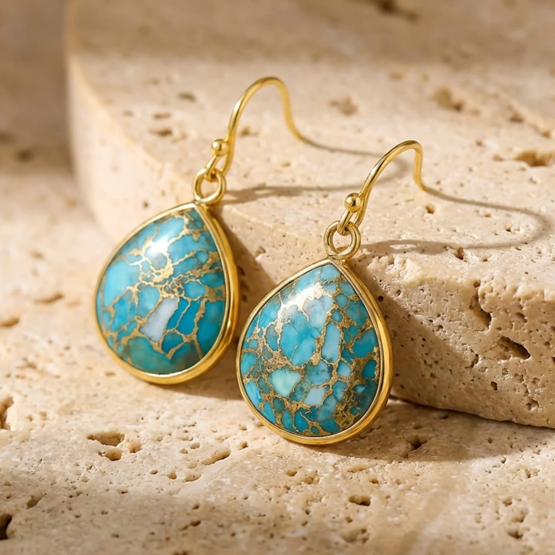 "Azure Sparkle" Earrings