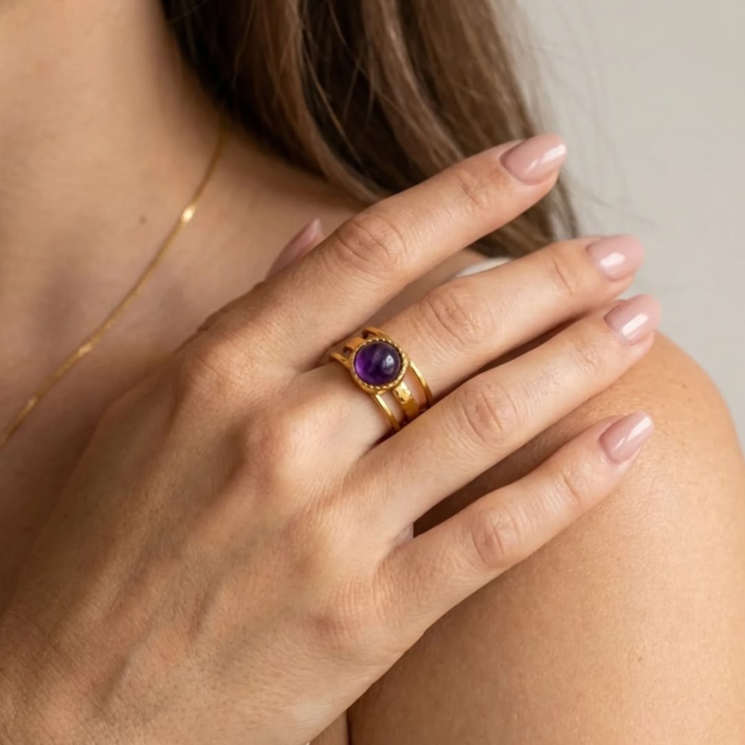 "Essence" Ring in Amethyst